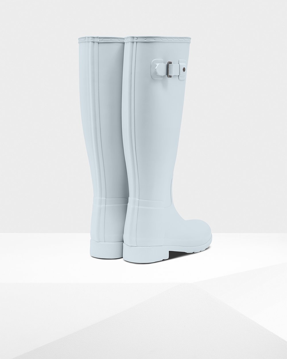 Hunter Original Refined Tall Rain Boots - Online Shop Womens Grey - AQFHMT918